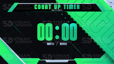 5 minute count up timer preview video pulse stream designz