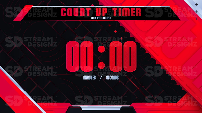 5 minute count up timer preview video inferno stream designz