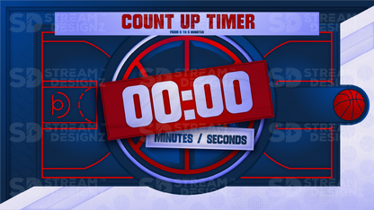 5 minute count up timer preview video hoops stream designz