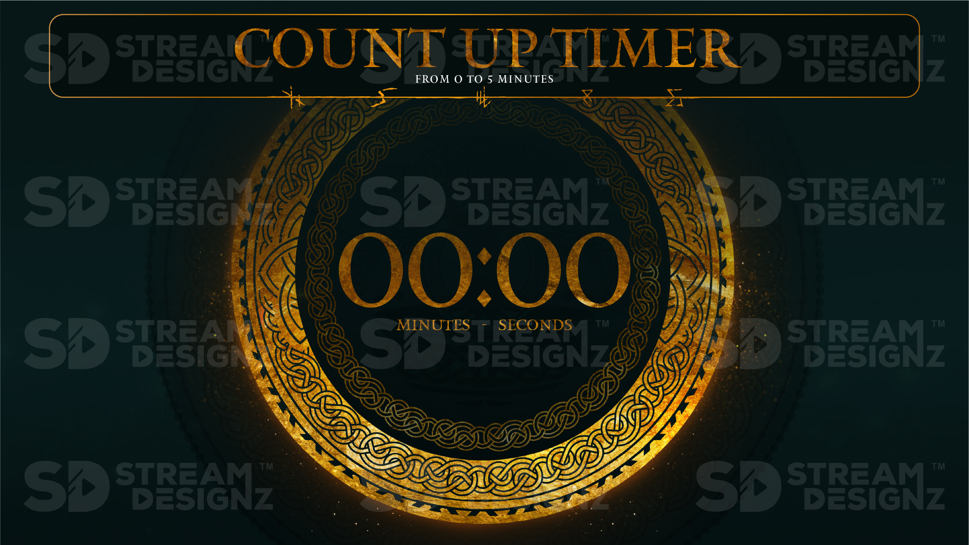 5 minute count up timer preview video obsidian stream designz