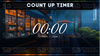 5 minute count up timer preview video cafe lofi stream designz