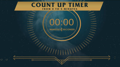 5 minute count up timer area of effect preview video stream designz