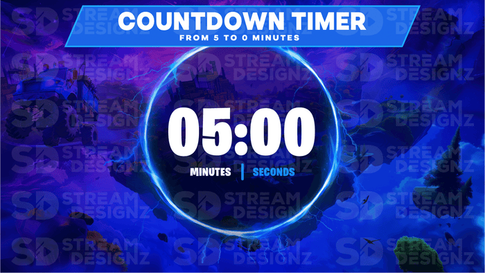 Stream Countdown Timer Overlay - Royale | Stream Designz