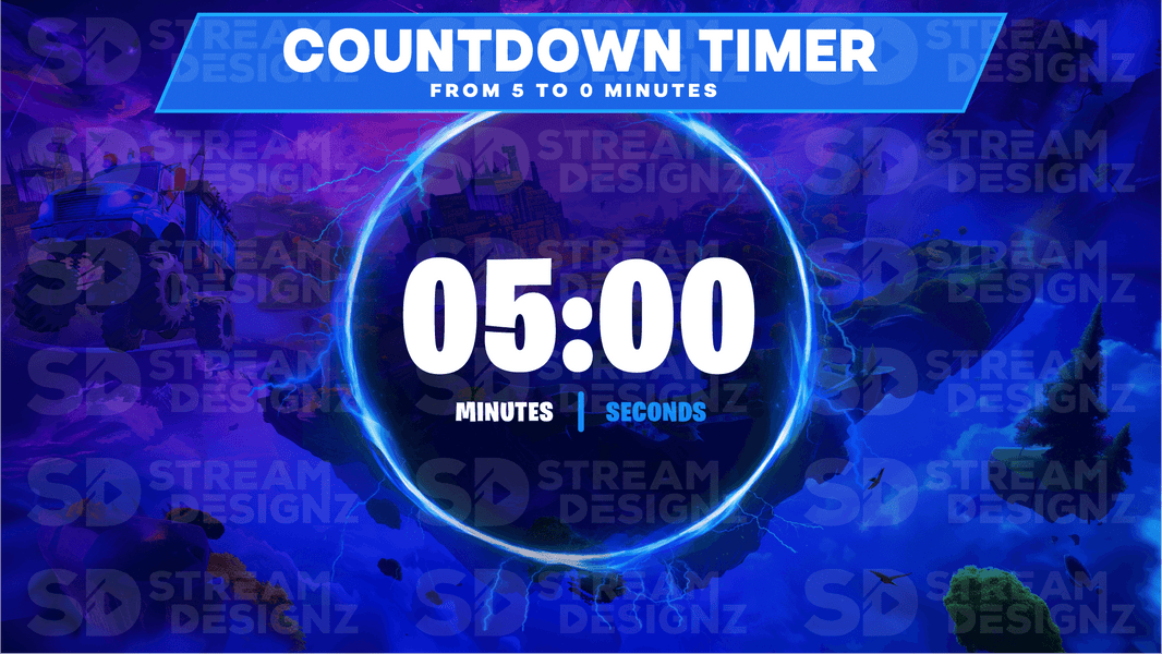 5 minute countdown timer preview video royale stream designz