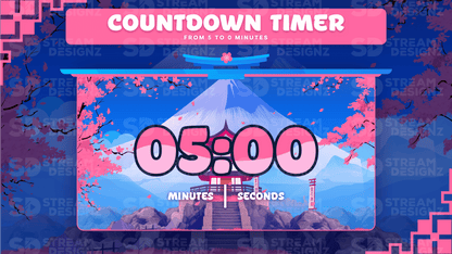 Ultimate stream package 5 minute countdown timer sakura chill stream designz