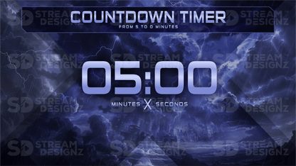 Ultimate stream package 5 minute countdown timer storm stream designz