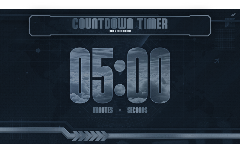 5 minute countdown timer preview video falcon stream designz