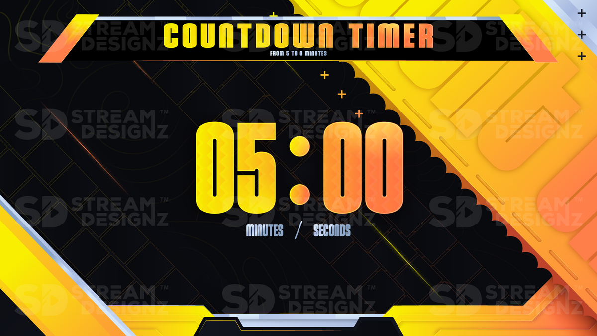 Stream Countdown Timer Overlay - Solaris | Stream Designz