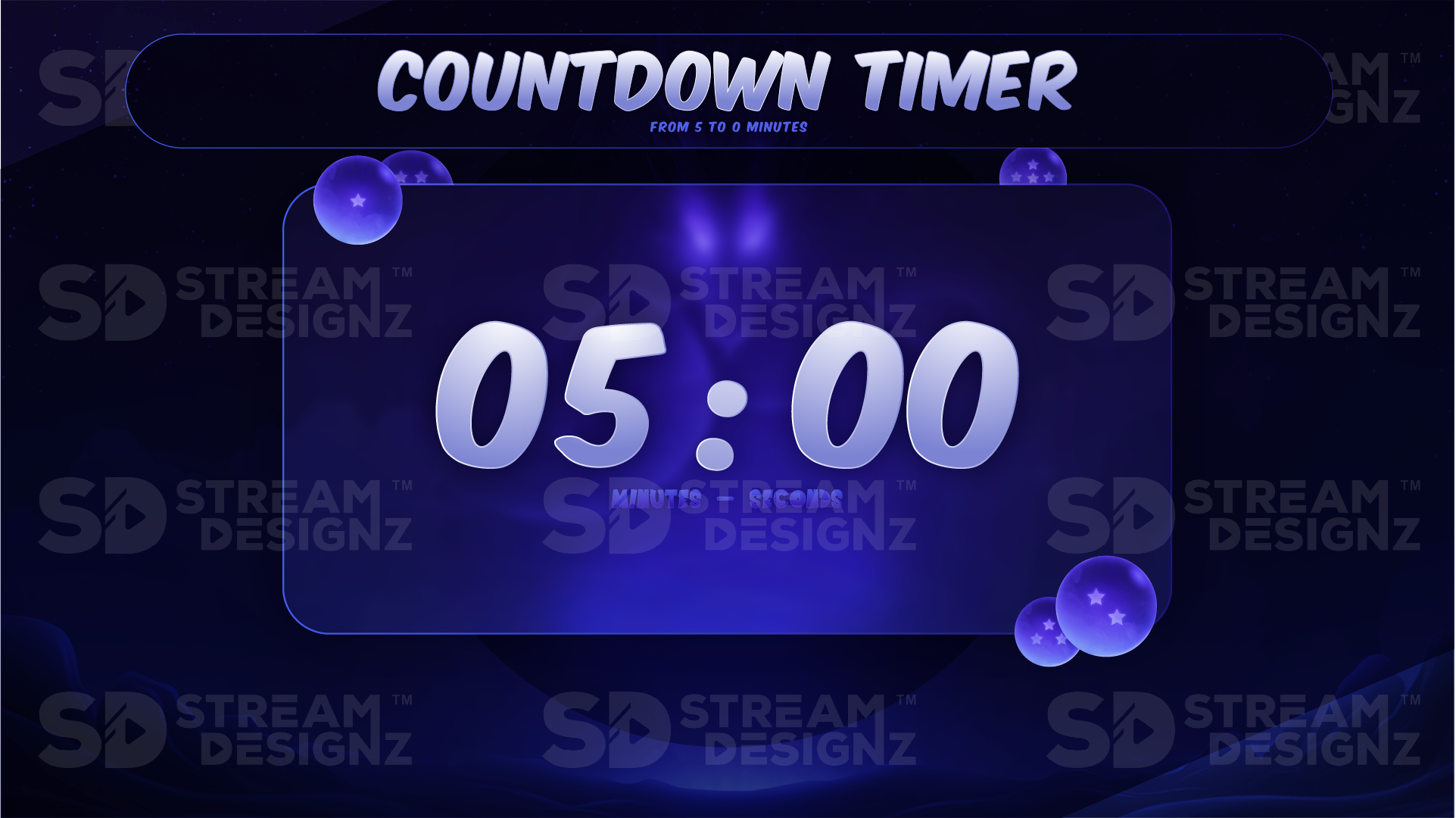 5 minute countdown timer preview video fusion stream designz