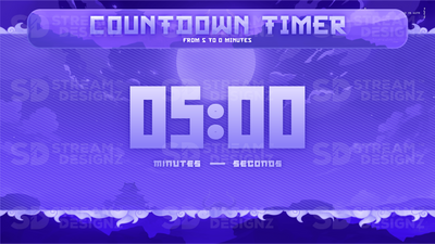5 minute countdown timer preview video voyager stream designz