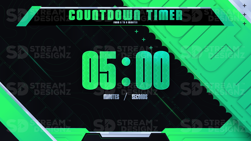 5 minute countdown timer preview video pulse stream designz