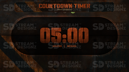 5 minute countdown timer preview video taskforce stream designz