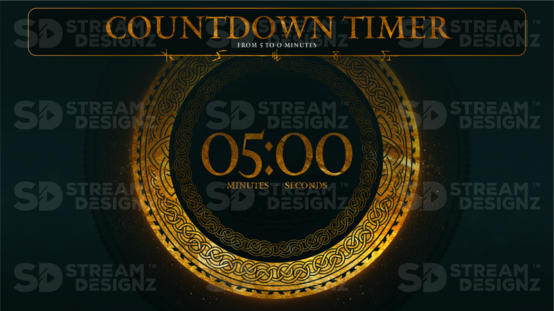 5 minute countdown timer preview video obsidian stream designz