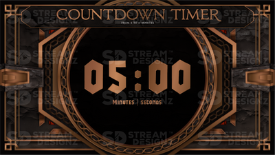 5 minute countdown timer preview video wrath stream designz