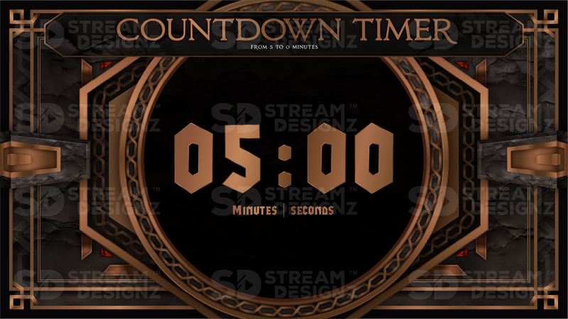 5 minute countdown timer preview video wrath stream designz