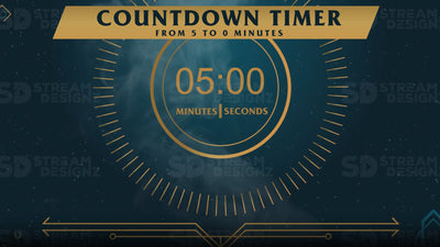 5 minute countdown timer area of effect preview video stream designz