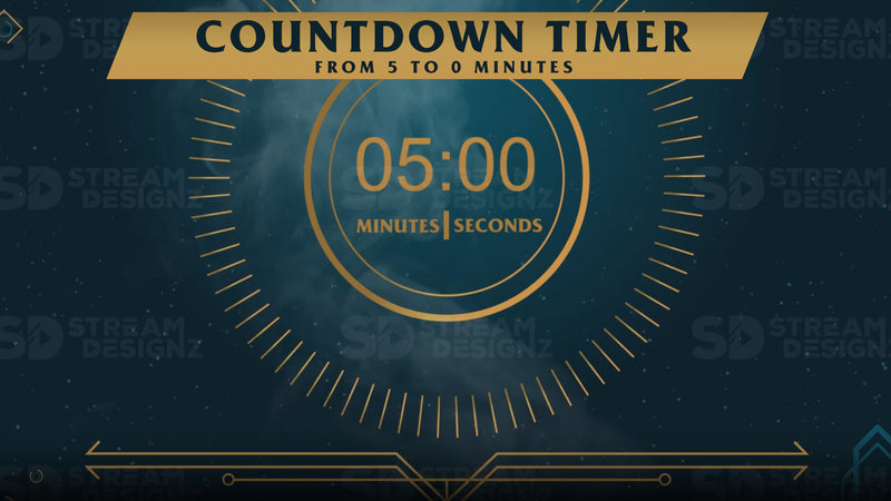 5 minute countdown timer area of effect preview video stream designz