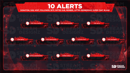 Ultimate stream package 10 alerts katana stream designz