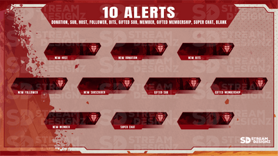 Ultimate stream package 10 alerts legends stream designz