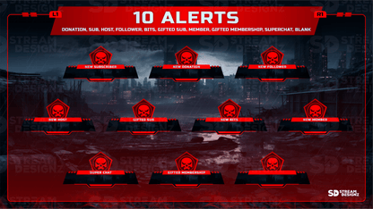 Ultimate stream package 10 alerts loadout stream designz