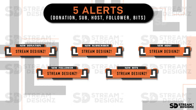 Animated stream alerts maze preview video stream designz