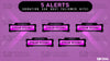 animated stream alerts pink fury preview video stream designz