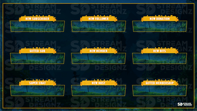 Animated stream alerts preview video pixel world stream designz