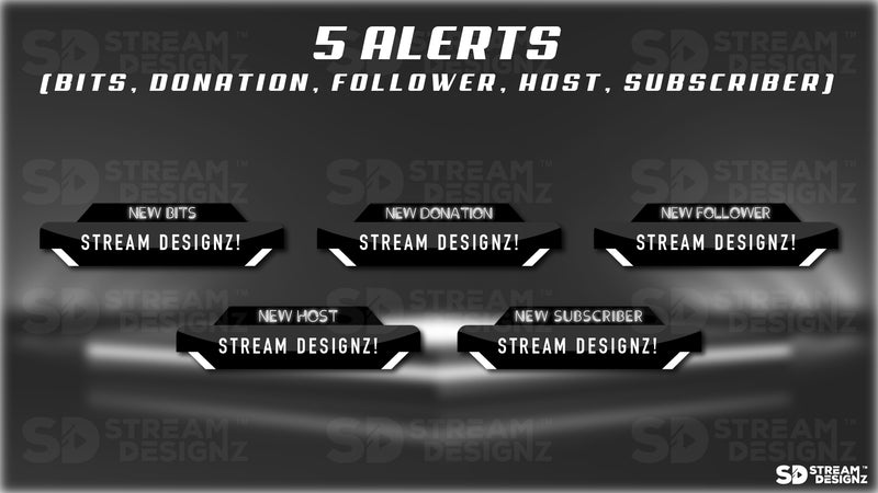 Animated stream alerts shadow preview video stream designz