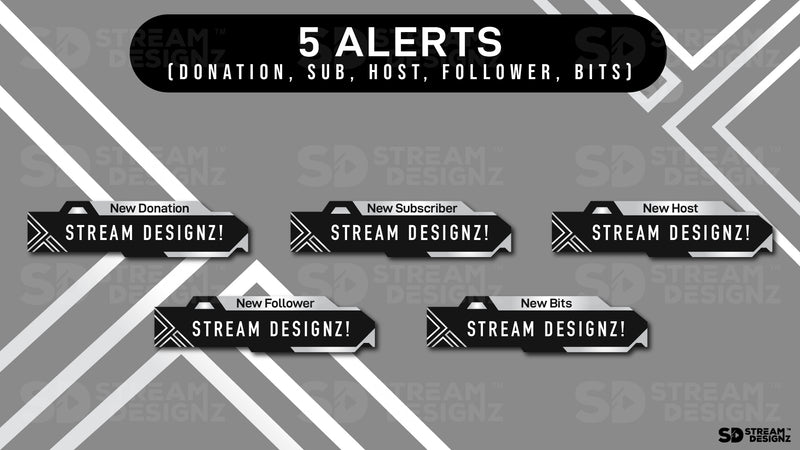 animated stream alerts silhouette preview video stream designz
