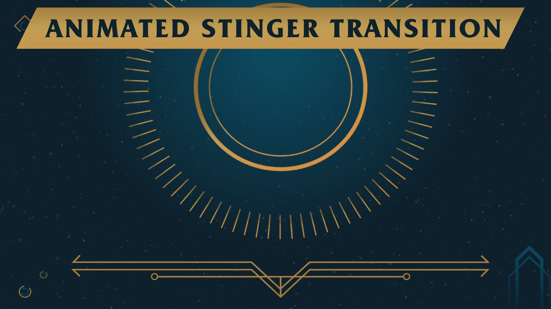 Stinger transition area of effect preview video stream designz