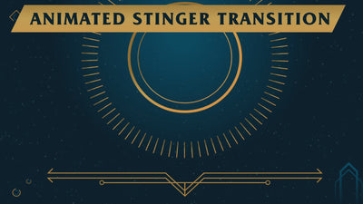 Stinger transition area of effect preview video stream designz