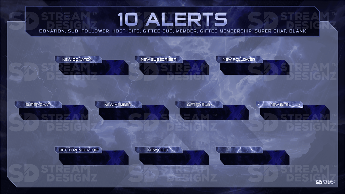 Animated Stream Alerts – Stream Designz