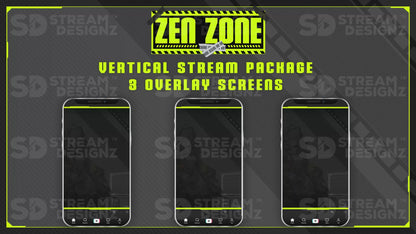 vertical stream overlay package 3 overlay screens zen zone stream designz