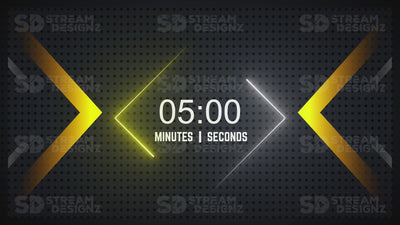 5 minute countdown timer gold rush preview video stream designz