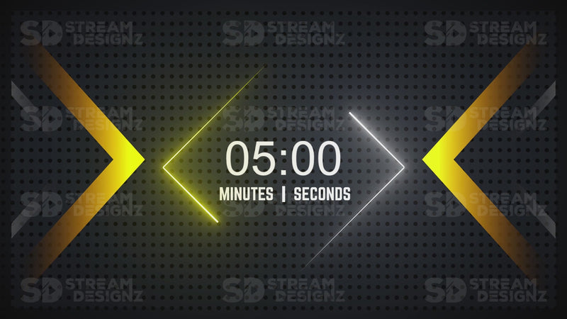 5 minute countdown timer gold rush preview video stream designz