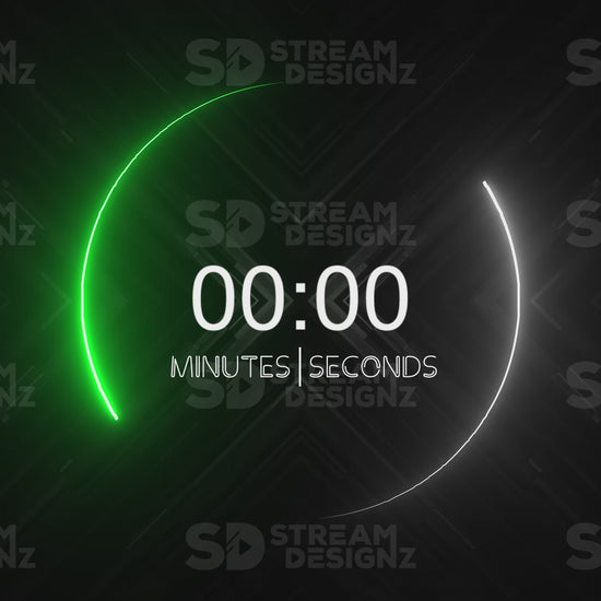 5 minute count up timer vortex preview video stream designz