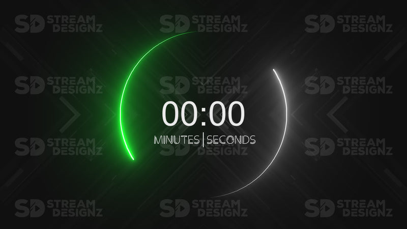5 minute count up timer vortex preview video stream designz