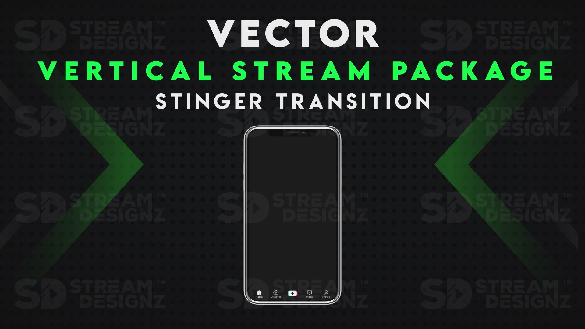 vertical stream overlay package stinger transition vector stream designz