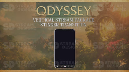vertical stream overlay package stinger transition odyssey stream designz