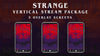 vertical stream overlay package 3 overlay screens strange stream designz