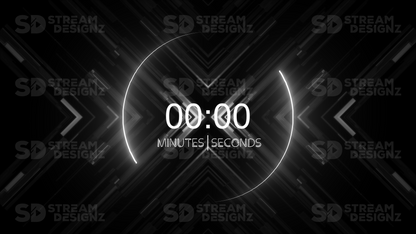 5 minute count up timer shadow thumbnail stream designz