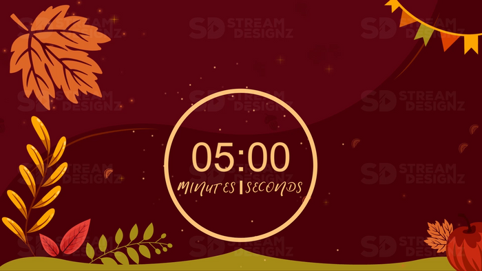 Thanksgiving Overlays Stream Countdown Timer - Fall Harvest | Stream ...