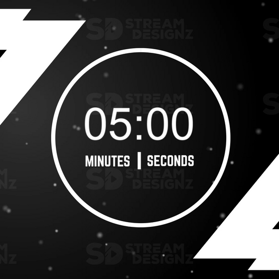5 minute countdown timer preview video onyx stream designz