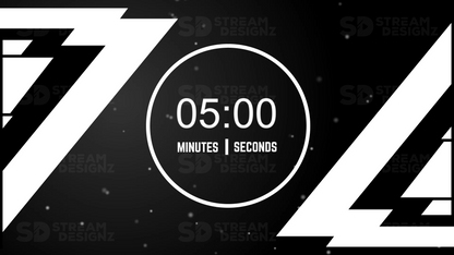 5 minute countdown timer preview video onyx stream designz