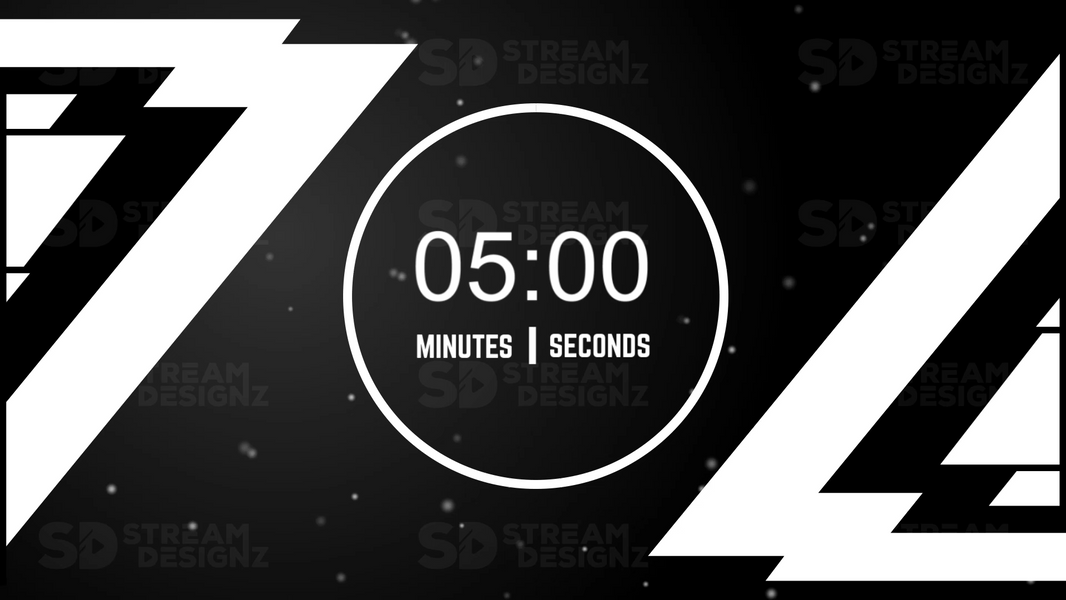 5 minute countdown timer preview video onyx stream designz