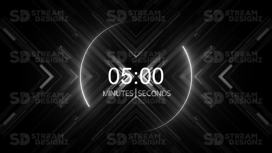 5 minute countdown timer shadow thumbnail stream designz