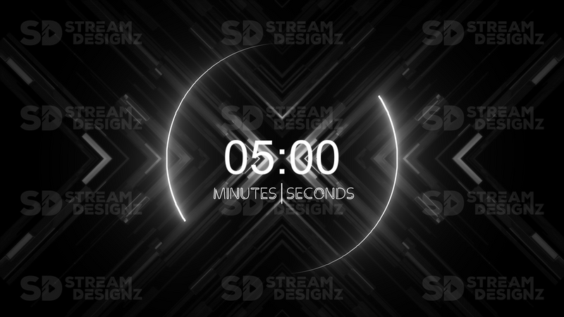 5 minute countdown timer shadow preview video stream designz