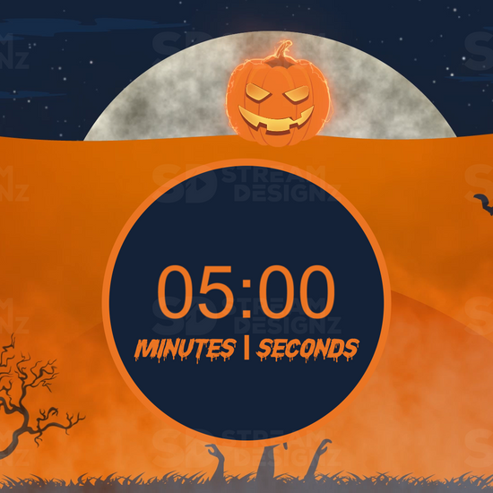 5 minute countdown timer preview video spooky szn stream designz