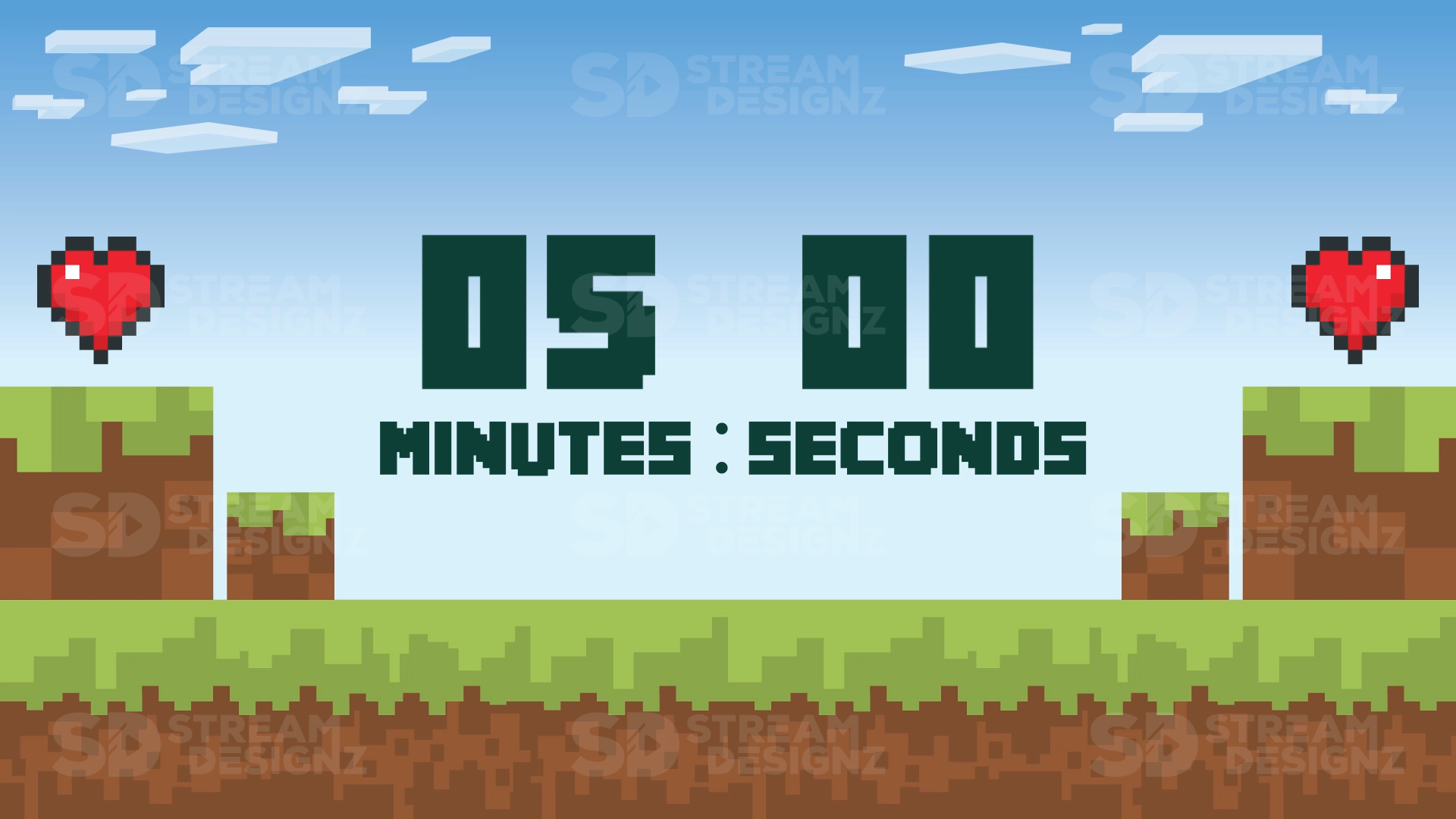 5 minute countdown timer thumbnail steve stream designz