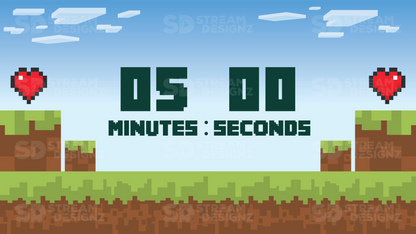 5 minute countdown timer thumbnail steve stream designz